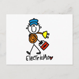 Postal Camisetas y regalos básicos para electricistas
