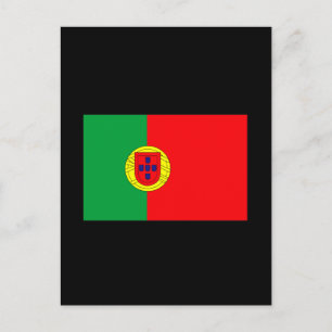 Postal Camisetas y regalos con bandera portuguesa