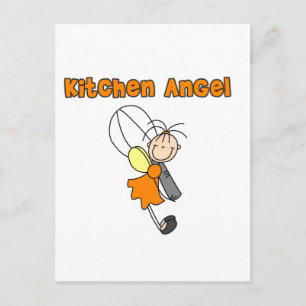 Postal Camisetas y regalos de ángel de cocina