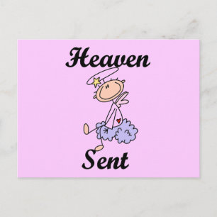 Postal Camisetas y regalos de ángel enviados del cielo