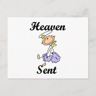Postal Camisetas y regalos de ángel enviados del cielo