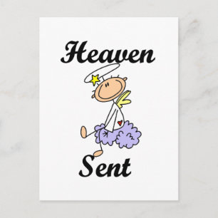 Postal Camisetas y regalos de ángeles enviados del cielo