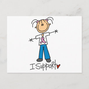 Postal Camisetas y regalos de apoyo al cáncer de mama