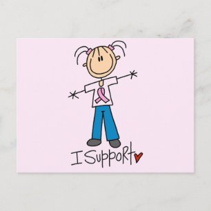 Postal Camisetas y regalos de apoyo al cáncer de mama I