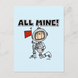 Postal Camisetas y regalos de astronauta todo mío