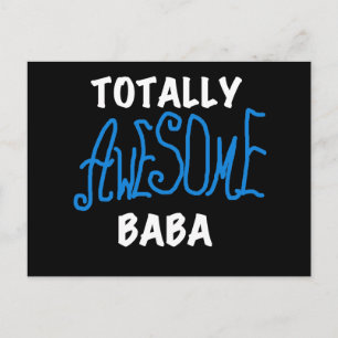 Postal Camisetas y regalos de Baba totalmente asombrosos