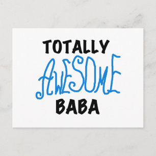 Postal Camisetas y regalos de Baba totalmente asombrosos