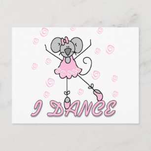 Postal Camisetas y regalos de ballet de ratón