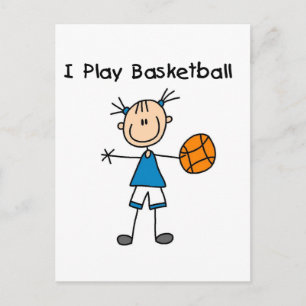 Postal Camisetas y regalos de baloncesto para chicas