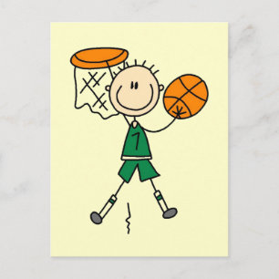 Postal Camisetas y regalos de baloncesto para niños que h