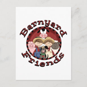 Postal Camisetas y regalos de Barnyard Friends