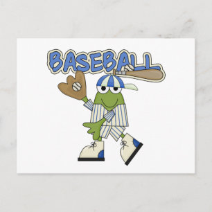 Postal Camisetas y regalos de béisbol de rana - Receptor