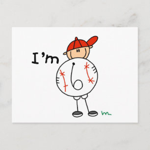 Postal Camisetas y regalos de béisbol para niños de 6 año