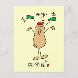 Postal Camisetas y regalos de Bingo Nut