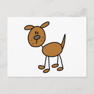 Postal Camisetas y regalos de cachorro marrón
