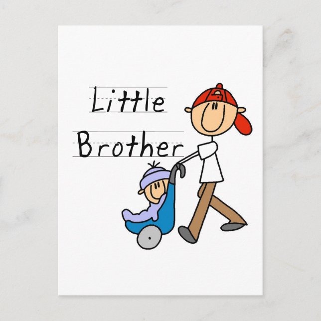 Postal Camisetas y regalos de Carriage Little Brother (Anverso)