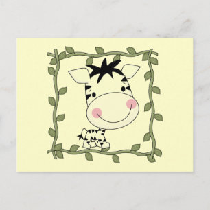 Postal Camisetas y regalos de cebra bebé