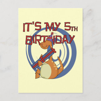 Postal Camisetas y regalos de cumpleaños de Dinosaurio