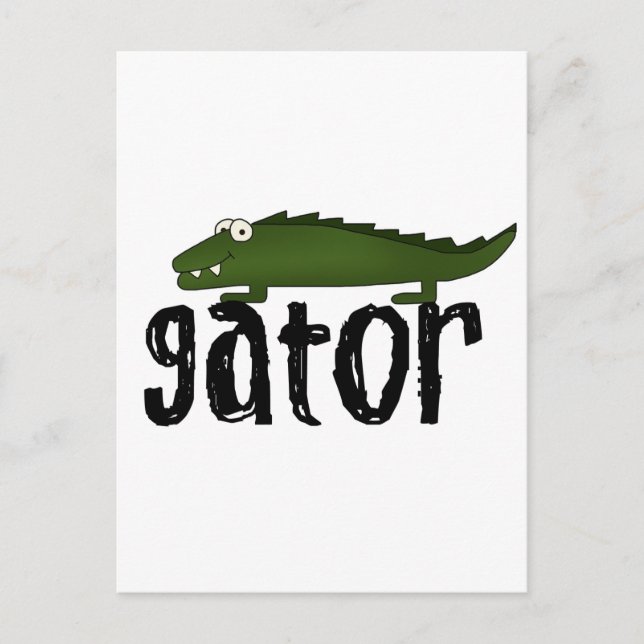 Postal Camisetas y regalos de Gator T (Anverso)
