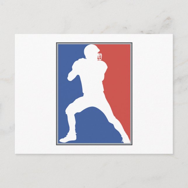 Postal Camisetas y regalos de jugadores de fútbol america (Anverso)