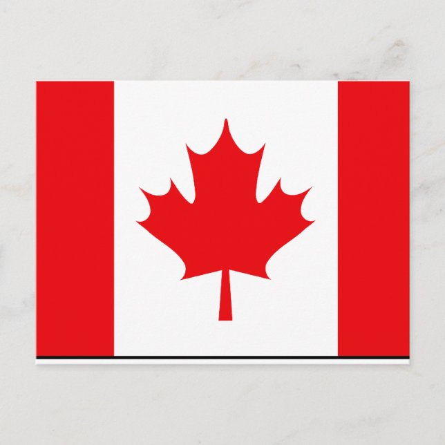 Postal Camisetas y regalos de la bandera de Canadá (Anverso)
