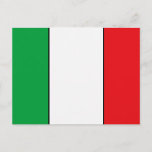 Postal Camisetas y regalos de la bandera italiana
