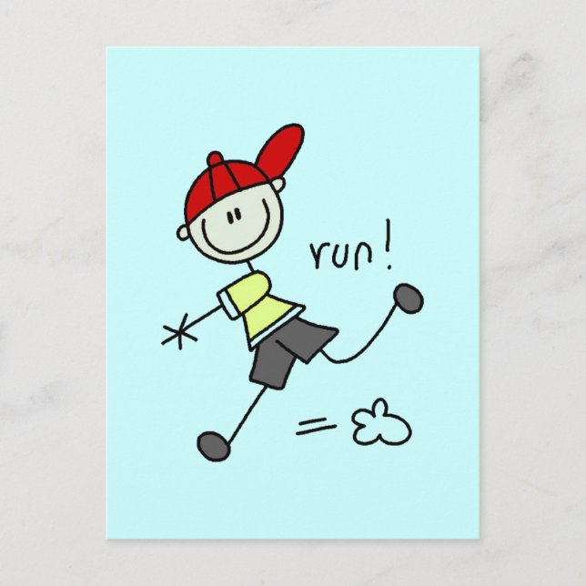 Postal Camisetas y regalos de la carrera de béisbol (Anverso)