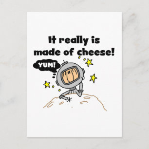 Postal Camisetas y regalos de la Luna de Queso