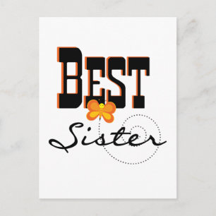 Postal Camisetas y regalos de la mejor hermana