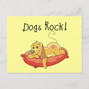 Postal Camisetas y regalos de la roca de los perros