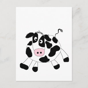 Postal Camisetas y regalos de la vaca de la granja