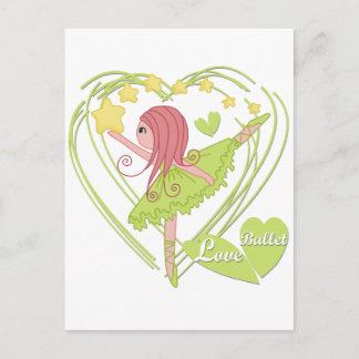 Postal Camisetas y regalos de los ballet de amor