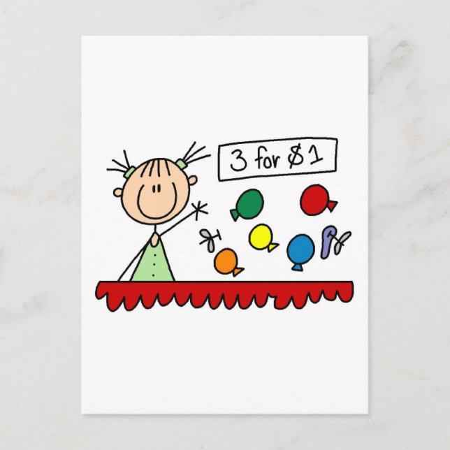 Postal Camisetas y regalos de los Juegos del Carnaval (Anverso)