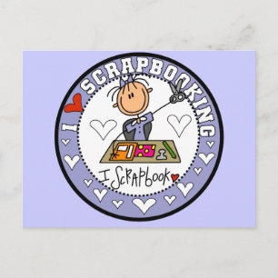 Postal Camisetas y regalos de Me encanta hacer scrapbooki