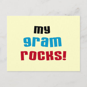 Postal Camisetas y regalos de My Gram Rocks