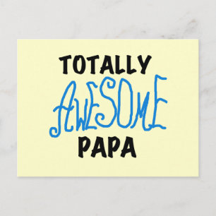 Postal Camisetas y regalos de papá totalmente asombrosos