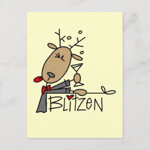Postal Camisetas y regalos de Reno Blitzen