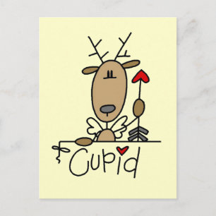 Postal Camisetas y regalos de Reno Cupido