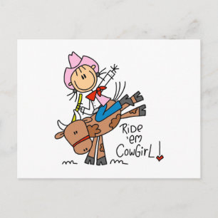 Postal Camisetas y regalos de Ride Em Cowgirl