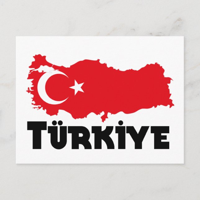 Postal Camisetas y regalos de Turquía (Anverso)