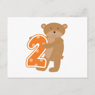 Postal Camisetas y regalos del 2º cumpleaños de T