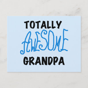 Postal Camisetas y regalos del abuelo totalmente asombros