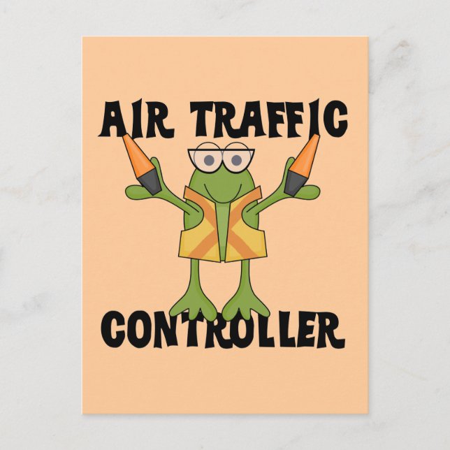 Postal camisetas y regalos del controlador de tráfico aér (Anverso)