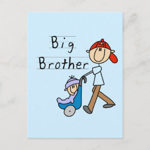 Postal Camisetas y regalos del hermano mayor Carriage Big
