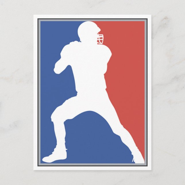Postal Camisetas y regalos del jugador de fútbol estadoun (Anverso)