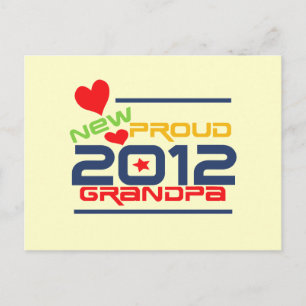 Postal Camisetas y regalos del orgulloso abuelo de 2012
