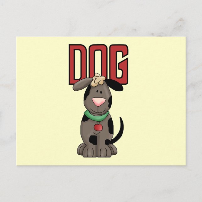 Postal Camisetas y regalos del perro (Anverso)
