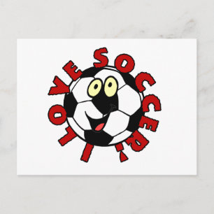 Postal Camisetas y regalos divertidos de la pelota de fút