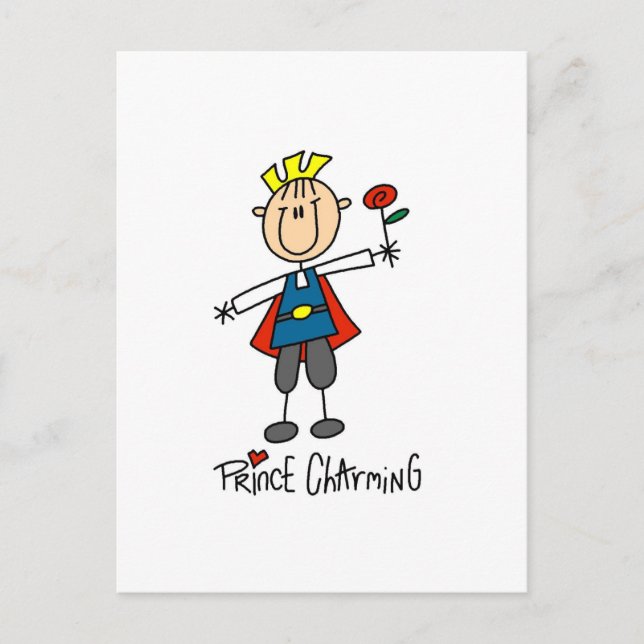 Postal Camisetas y regalos encantadores de Prince (Anverso)