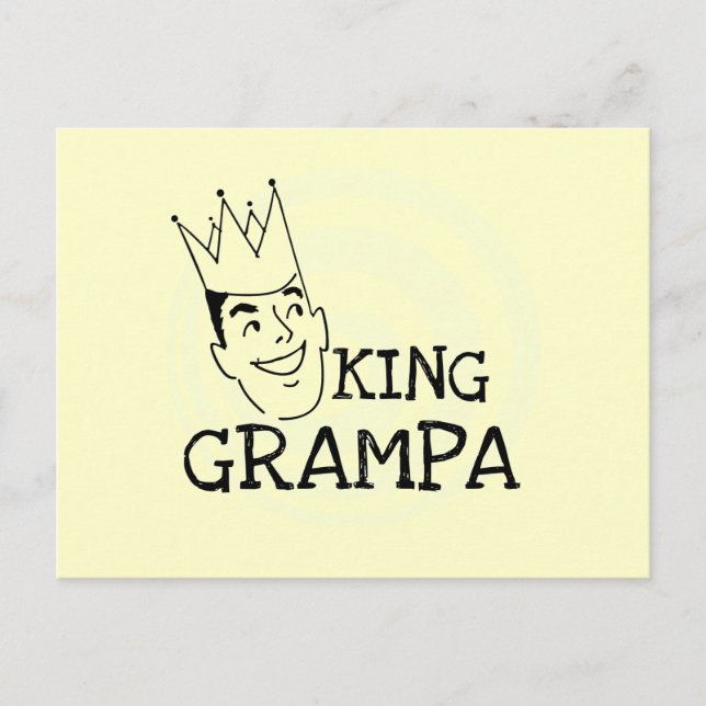 Postal Camisetas y regalos King Grampa (Anverso)